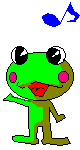 frog singing  animation